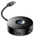 Фото Переходник HUB Baseus Round Box USB to USB 3.0 + 3USB 2.0 (CAHUB-F) (Черный) на vchehle.ua