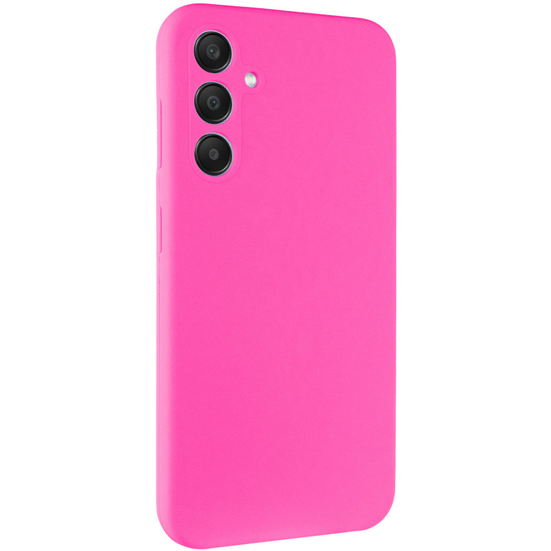 Чехол Silicone Cover Lakshmi Full Camera (AAA) для Samsung Galaxy S24 FE (Розовый / Barbie pink)