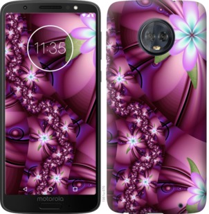 Чехол Цветочная мозаика для Motorola Moto G6 Plus