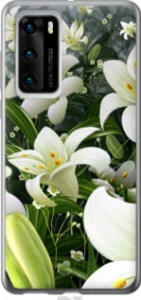 Чехол Белые лилии для Huawei P40