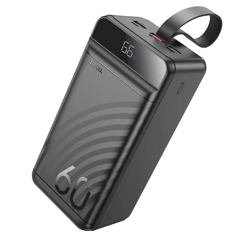 Фото Уцінка Портативний ЗП Power Bank Hoco J123C Element 22.5W+PD20W 60000 mAh (Розкрита упаковка / Black) на vchehle.ua