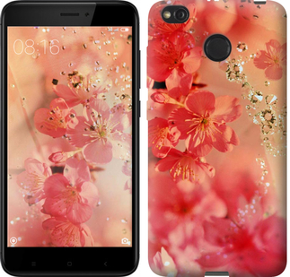 

Чехол Розовые цветы для Xiaomi Redmi 4X 324487