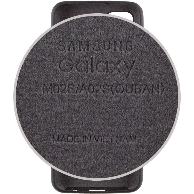 Фото Чехол Silicone Cover Full Protective (AA) для Samsung Galaxy A02s (Черный / Black) в магазине vchehle.ua