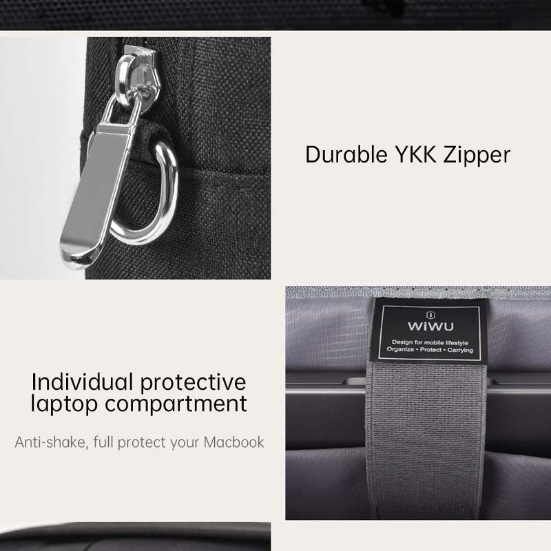 Купити Сумка для ноутбука WIWU Minimalist Laptop II 13.3" / 13.6" / 14.2" (Black) на vchehle.ua