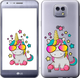 

Чохол Єдиноріг в окулярах на LG X Cam K580 911704