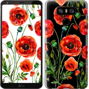 

Чехол Нарисованные маки для LG G6 Plus H870 743972