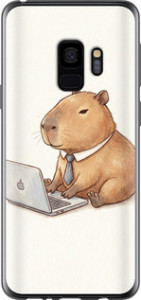 Чохол Funny Capybara CEO Working на Samsung Galaxy S9