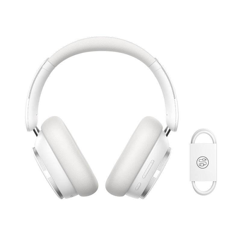 Замовити Накладні бездротові навушники Baseus Bowie H1 Pro Noise-Cancellation (A00050601) (Moon White) на vchehle.ua