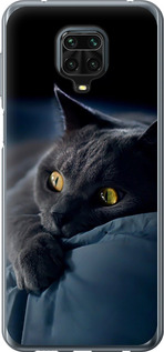 Чехол Дымчатый кот для Xiaomi Redmi Note 9 Pro