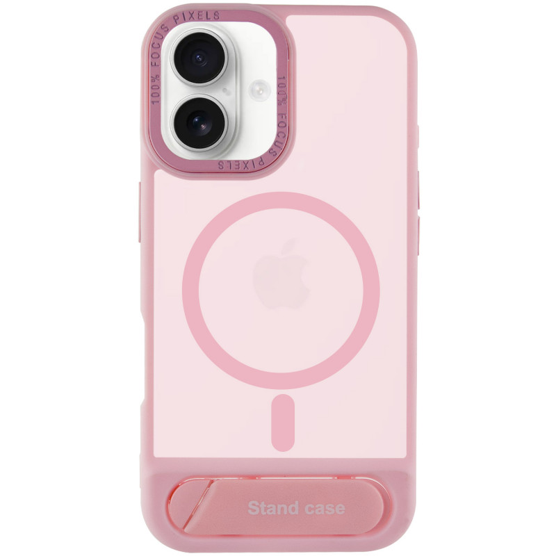Фото TPU+PC чехол Stand case для Apple iPhone 16 (6.1") (Pink) на vchehle.ua