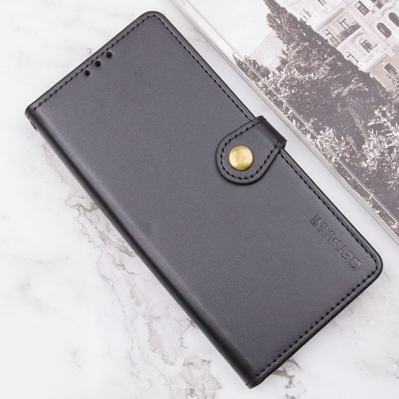 Купить Кожаный чехол-книжка GETMAN Gallant (PU) для Xiaomi Redmi Note 14 4G (Europe version) (Черный) на vchehle.ua