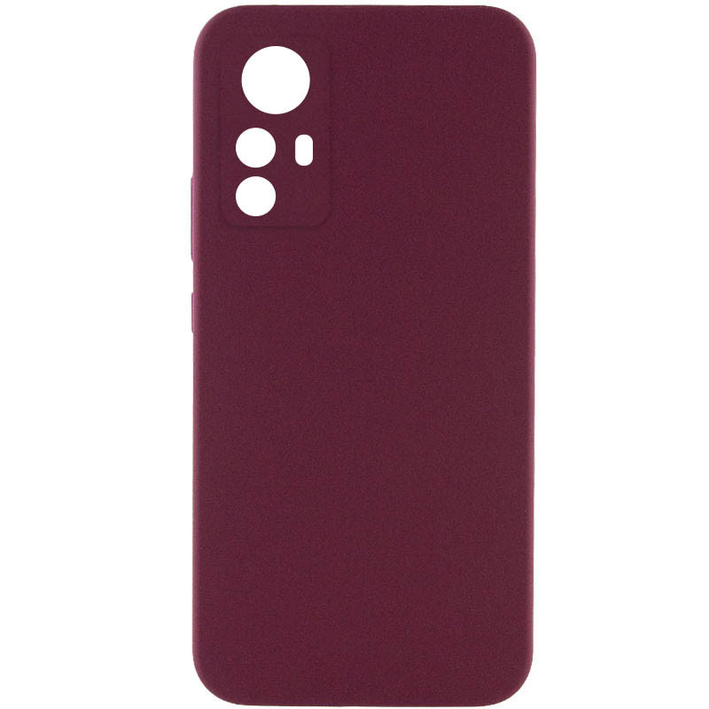 Чехол Silicone Cover Lakshmi Full Camera (AAA) для Xiaomi Redmi Note 12S (Бордовый / Plum)