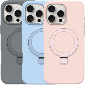 Чехол Silicone Case Full Protective NO LOGO with Ring для Apple iPhone 16 Pro (6.3")