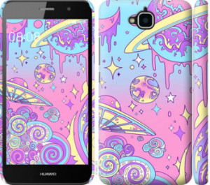 Чехол Розовая галактика для Huawei Enjoy 5