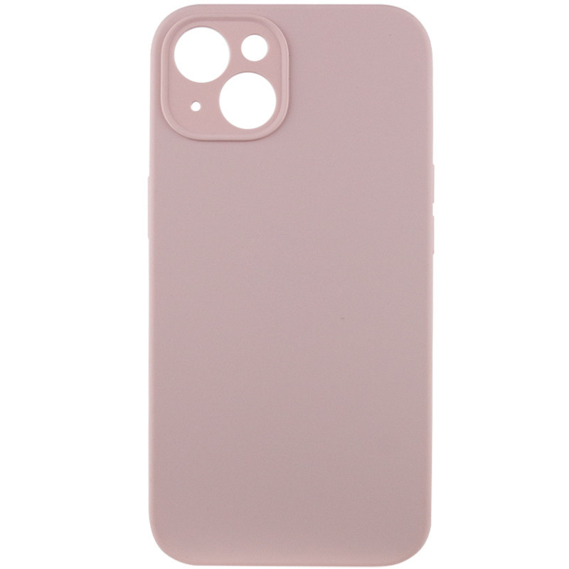 Чохол Silicone Case Full Camera Protective (AA) NO LOGO на Apple iPhone 14 (6.1") (Рожевий / Chalk Pink)
