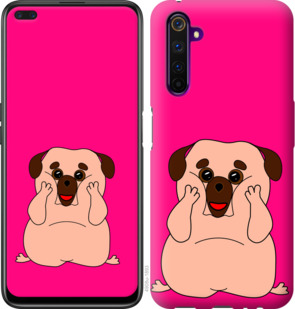 

Чехол Весёлый мопс для Realme 6 Pro 928658