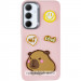 Чехол TPU Leather Toys для Xiaomi Redmi A3 (Capybara / Pink) в магазине vchehle.ua