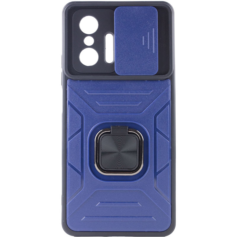 Фото Ударопрочный чехол Camshield Flash Ring для Xiaomi 11T / 11T Pro (Blue) в магазине vchehle.ua