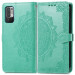 Фото Кожаный чехол-книжка Art Case с визитницей для Xiaomi Redmi Note 10 5G / Poco M3 Pro (Бирюзовый) на vchehle.ua