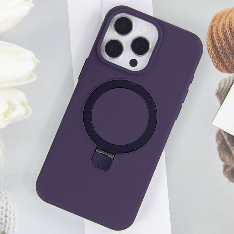 Фото Чохол Silicone Case Full Protective NO LOGO with Ring на Apple iPhone 12 Pro Max (6.7") (Purple) на vchehle.ua