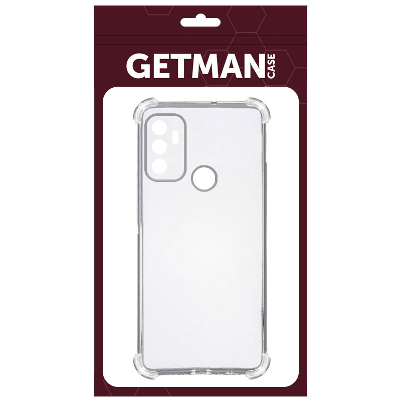 Купить TPU чехол GETMAN Ease logo усиленные углы Full Camera для Oppo A53 / A32 / A33 (Бесцветный (прозрачный)) на vchehle.ua