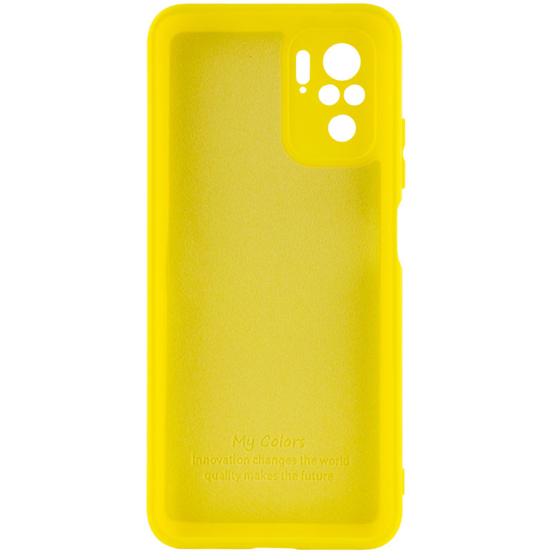 Фото Чохол Silicone Cover Full Camera without Logo (A) на Xiaomi Redmi Note 10 / Note 10s (Жовтий / Flash) на vchehle.ua