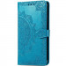 Кожаный чехол-книжка Art Case с визитницей для Xiaomi Redmi 14C / Poco C75 (Синий)
