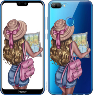 

Чохол Дівчина з картою для Huawei Honor 9i 911472