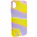 Фото Чехол Silicone case full Aquarelle для Apple iPhone XR (6.1") (Сиренево-желтый) на vchehle.ua
