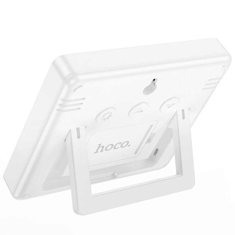 Фото Электронный термогигрометр + часы Hoco HX41 5in1 Indoor (White) в магазине vchehle.ua