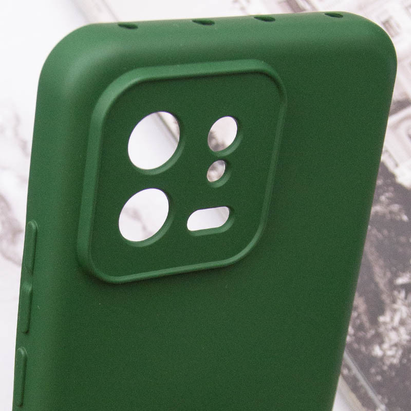 Заказать Чехол Silicone Cover Lakshmi Full Camera (A) для Xiaomi 13 (Зеленый / Dark green) на vchehle.ua