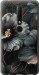 Чехол Черные цветы для Nokia 6.1