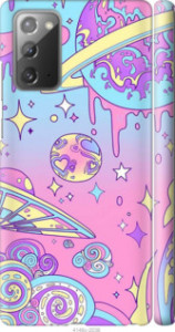 Чехол Розовая галактика для Samsung Galaxy Note 20