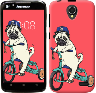 

Чохол Мопс на велосипеді на Lenovo A388t 642795