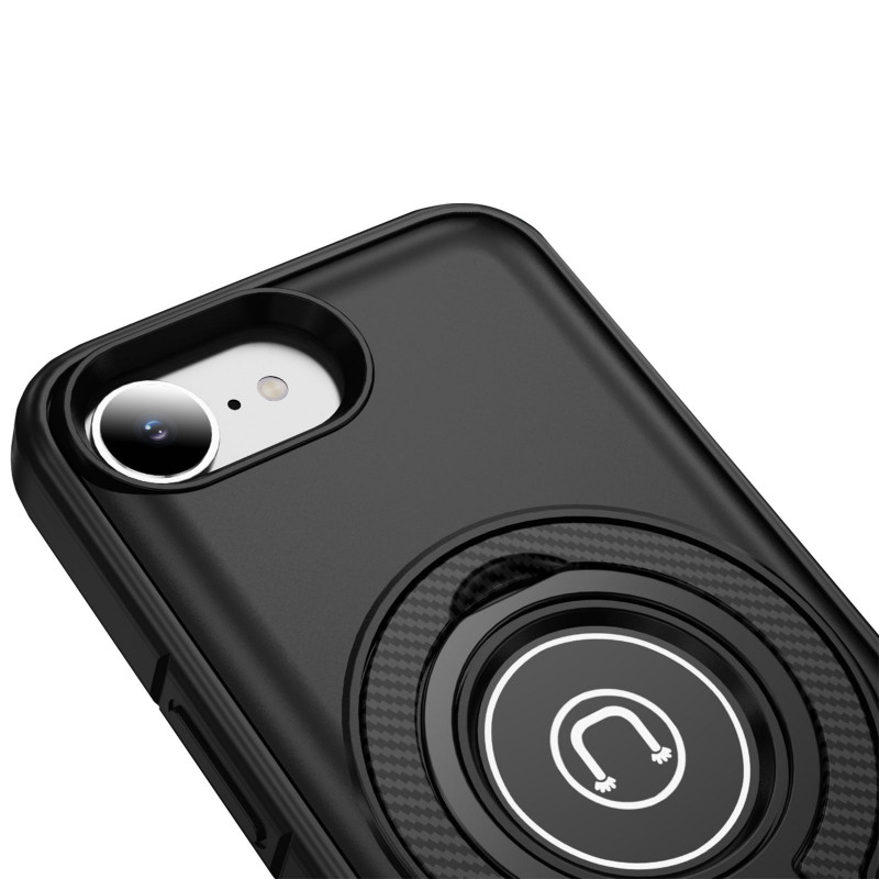 Купить TPU+Textured PC Magnet для Apple iPhone 16e (6.1") (Black) на vchehle.ua