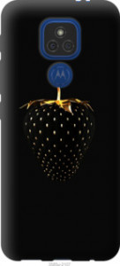 Чехол Черная клубника для Motorola E7 Plus