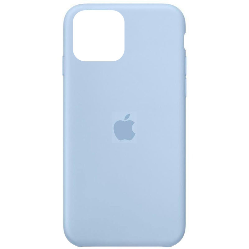Чехол Silicone Case Full Protective (AA) для Apple iPhone 14 Pro Max (6.7") (Голубой / Baby Blue)