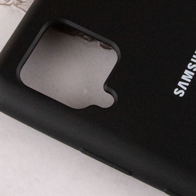 Чехол Silicone Cover Full Protective (AA) для Samsung Galaxy A42 5G (Черный / Black) в магазине vchehle.ua