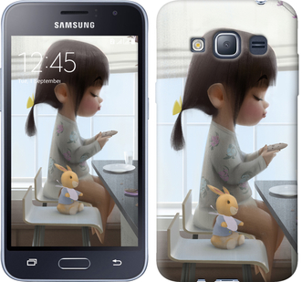 

Чохол Мила дівчинка з зайчиком на Samsung Galaxy J1 (2016) Duos J120H 636453