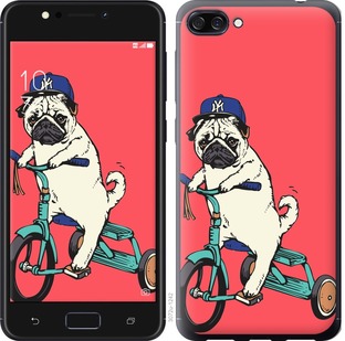 

Чехол Мопс на велосипеде для Asus ZenFone 4 Max ZC554KL 698316