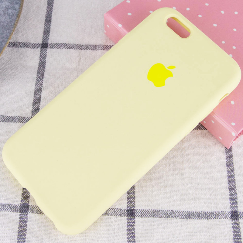 Фото Чохол Silicone Case Full Protective (AA) на Apple iPhone 6/6s (4.7") (Жовтий / Mellow Yellow) на vchehle.ua