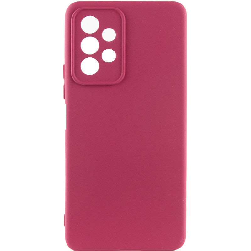 Чохол TPU GETMAN Liquid Silk Full Camera на Samsung Galaxy A13 4G (Бордовий / Marsala)