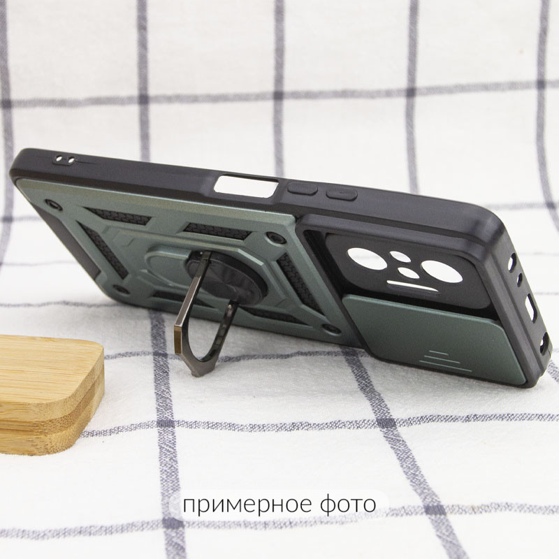Купить Ударопрочный чехол Camshield Serge Ring для Xiaomi Redmi A5 / Poco C71 (Зеленый) на vchehle.ua