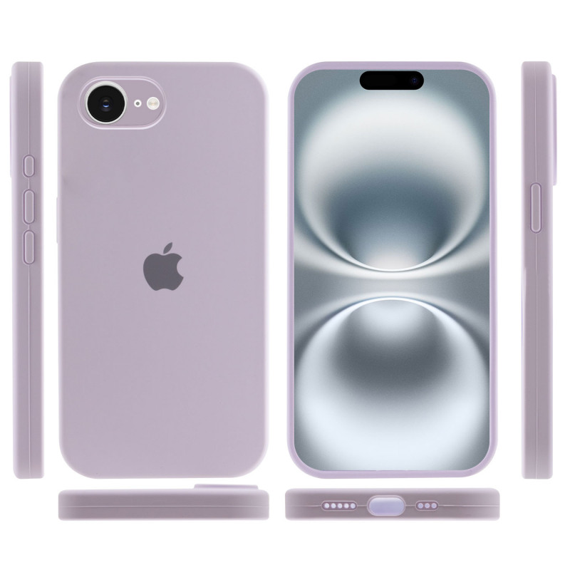 Фото Чохол Silicone Case Full Camera Protective (AA) на Apple iPhone 16e (6.1") (Бузковий / Lilac) в маназині vchehle.ua