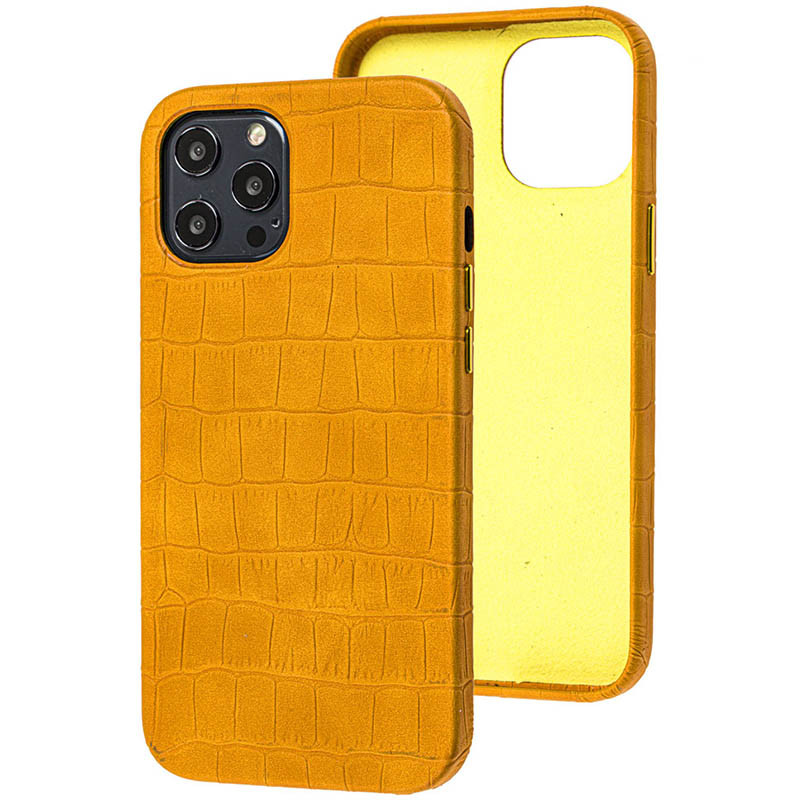 

Кожаный чехол Croco Leather для Apple iPhone 12 Pro Max (6.7") (Yellow) 1132490