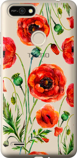 

Чехол Нарисованные маки для Tecno Pop 2F B1F 1633826