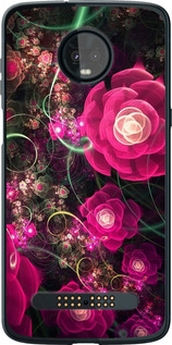 Чехол Абстрактные цветы 3 для Motorola Moto Z3