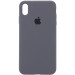 Чохол Silicone Case Full Protective (AA) на Apple iPhone X (5.8") / XS (5.8") (Сірий / Dark Grey)