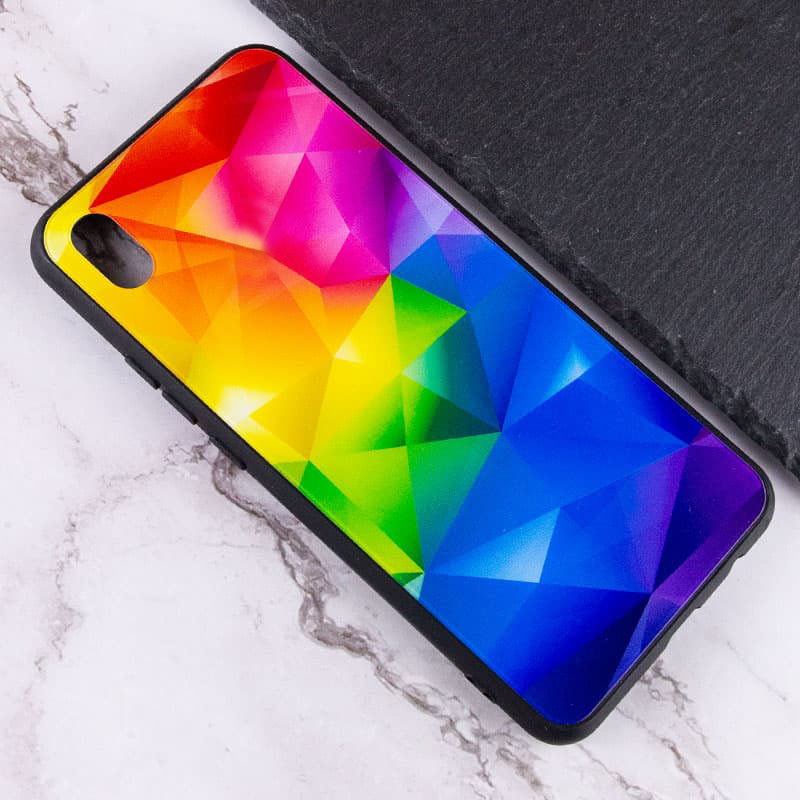 Фото TPU+Glass чехол Diversity для Xiaomi Redmi 9A (Rainbow) в магазине vchehle.ua