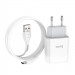 Фото СЗУ Hoco C72A Glorious 2.1A (1USB-A) + кабель USB to Type-C (Белый) на vchehle.ua